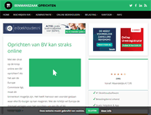 Tablet Screenshot of eenmanszaakoprichten.nl